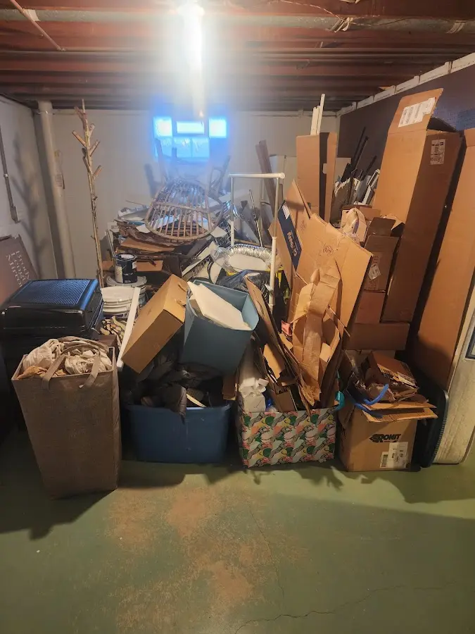 Roll-off dumpster container at job site for Yard Waste Dumpster Rental in Ferndale